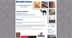Desktop Screenshot of affordablecarpets.com.au