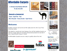 Tablet Screenshot of affordablecarpets.com.au